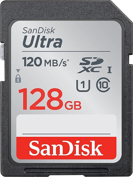 Sandisk Ultra C10 128GB 120m/s U1 SD