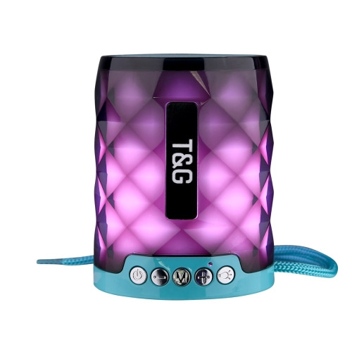 T&G TG155 Bluetooth 4.2 Mini Portable Wireless Bluetooth Speaker with Colorful Lights Green