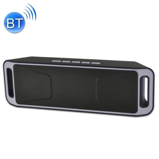 SC208 Multifunctional Card Music Playback Bluetooth Speaker(Grey)