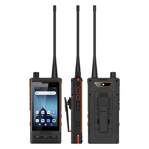 UNIWA P4 Plus UHF Walkie Talkie Rugged Phone Dual Sim 64GB Black (4GB RAM) - UK Plug