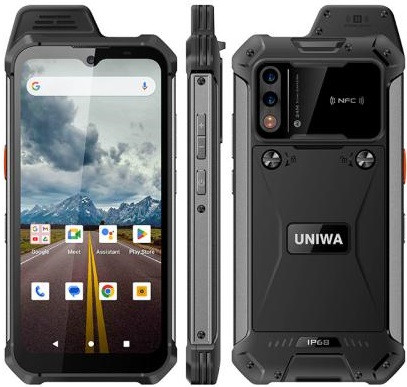 UNIWA W999 Rugged Phone Dual Sim 128GB Black (8GB RAM) - EU Plug