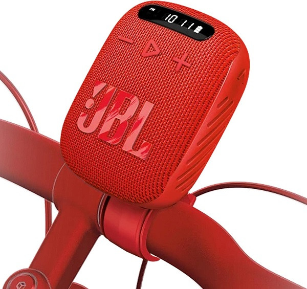 JBL Wind 3 FM Bluetooth Handlebar Speaker Red