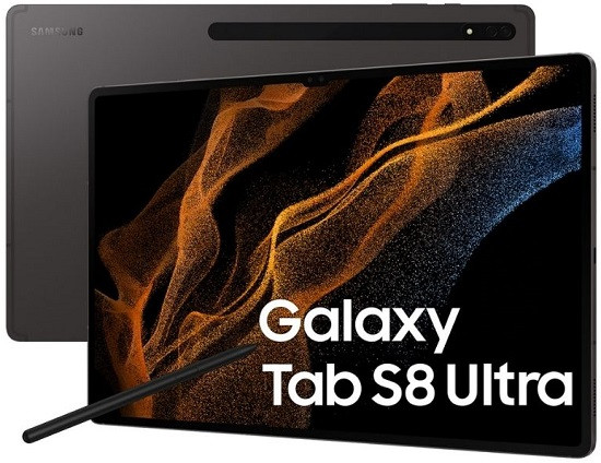 Samsung Galaxy Tab S8 Ultra 14.6 inch 2022 SM-X906B 5G 256GB Graphite (12GB RAM) + FREE Samsung Galaxy Tab S8 Ultra Book Cover Keyboard