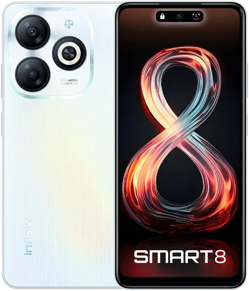 Infinix Smart 8 Dual Sim 64GB Galaxy White (4GB RAM) - Global Version