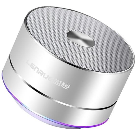 LENRUE Portable Wireless Bluetooth Speaker (Silver)