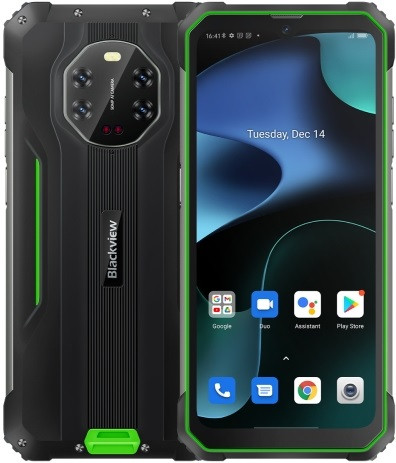 Blackview BV8800 Rugged Phone Dual Sim 128GB Green (8GB RAM)