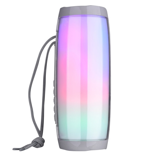 T&G TG157 Bluetooth 4.2 Mini Portable Wireless Bluetooth Speaker with Melody Colorful Lights Grey