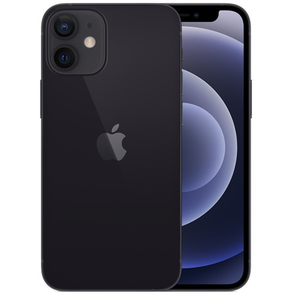 Apple iPhone 12 mini 5G A2399 256GB Black (eSIM) + FREE iPhone 12 mini 9H 2.5D Tempered Glass Screen Protector