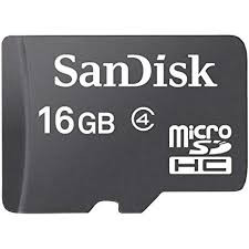 Sandisk 16GB T-Flash/Micro SD (Class 4)