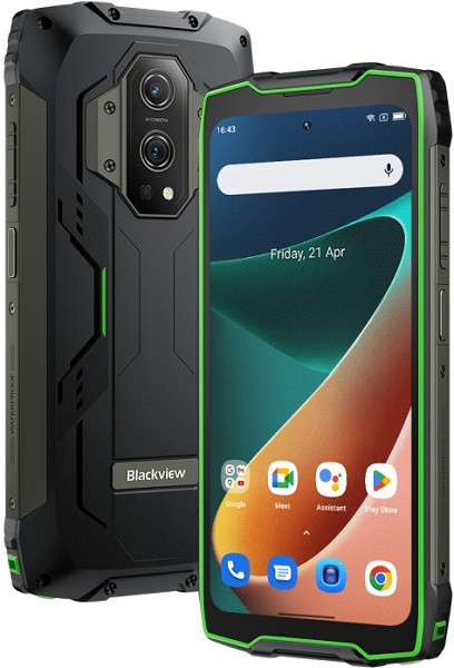 Blackview BV9300 Rugged Phone Dual Sim 256GB Green (12GB RAM) - FlashLight