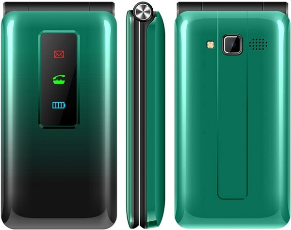 UNIWA T320E Flip Phone Dual Sim Green