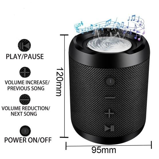 Portable Bluetooth Speaker Portable Sound System 5W Stereo Music Surround Waterproof Outdoor Speaker