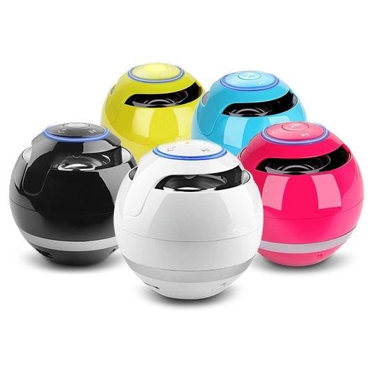 T&G A18 Ball Bluetooth Speaker with LED Light Pink