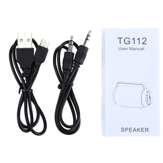 T&G TG112 Portable Bluetooth Speaker Black